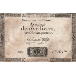 ASSIGNAT OF 10 LIVRES -...