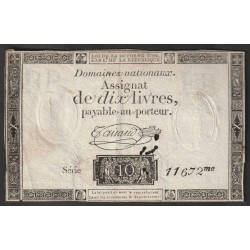 ASSIGNAT OF 10 LIVRES -...