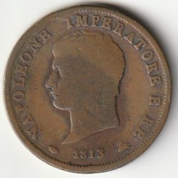 ITALIE - ROYAUME DE NAPOLÉON - KM 153 - 1 SOLDO 1813 - MILAN - 2EME TYPE