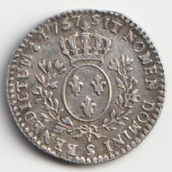 FRANCE - KM 564 - LOUIS XV - 1/10 ÉCU AUX BANDEAUX - 1757 S - REIMS