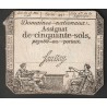 ASSIGNAT DE 50 SOLS - 23/05/1793 - DOMAINES NATIONAUX - SERIE 491