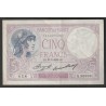 FRANCE - PICK 72 - 5 FRANCS VIOLET - 07/09/1933 - Q.56999