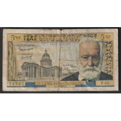 FRANCE - 5 NOUVEAUX FRANCS VICTOR HUGO - 01/03/1962 - PICK 141 - P.83