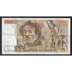 FRANKREICH - PICK 154 - 100 FRANCS DELACROIX 1979 - B.19