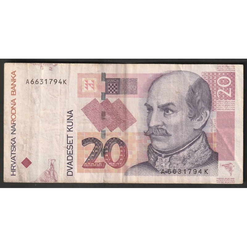 CROATIA - PICK 39 a - 20 KUNA - 07/03/2001