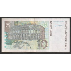 CROATIA - PICK 38 a - 10 KUNA - 07/03/2001