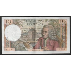 FAY 62/60 - 10 FRANCS VOLTAIRE - 04/01/1973 - H.850 - PICK 147