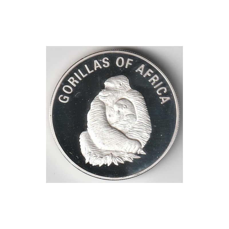 UGANDA - KM 104 - 1.000 SCHILLING 2003 – GORILLA – VERSILBERT