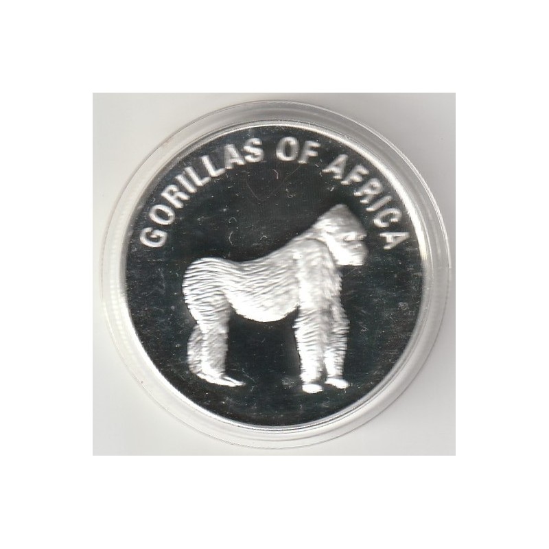 UGANDA - KM 103 - 1.000 SCHILLING 2003 – GORILLA – VERSILBERT