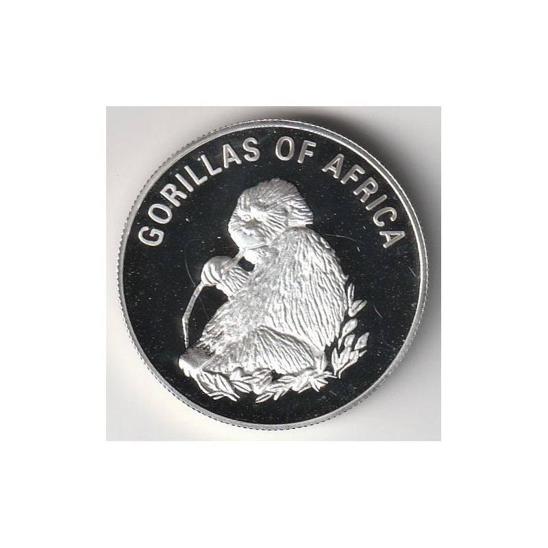 UGANDA - KM 102 - 1.000 SCHILLING 2003 – GORILLA – VERSILBERT