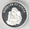 OUGANDA - KM 101 - 1.000 SHILLING 2003 - GORILLE - PLAQUÉ ARGENT