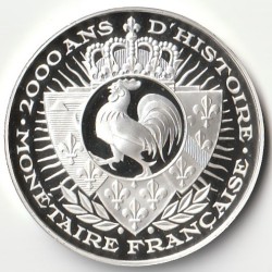 MÉDAILLE - CHARLES DE GAULLE - 1 FRANC 1960 - GRANDEUR ET PRESTIGE - 2000 ANS D'HISTOIRE