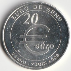 89100 - SENS - EURO DES VILLES - 20 EURO - 25 MAI AU 7 JUIN 1998