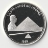 FRANCE - MÉDAILLE - LES JOYAUX DE PARIS - LA PYRAMIDE DU LOUVRE - FRANCOIS MITTERRAND - 1989