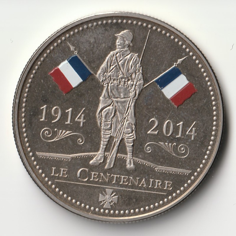 FRANCE - MÉDAILLE - CENTENAIRE DE LA 1ère GUERRE MONDIALE 1914 - 2014