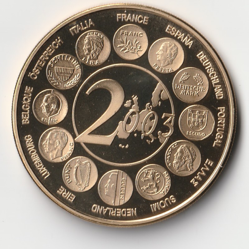 FRANCE - MÉDAILLE - L'EUROPE DES 15 - 1995-2003