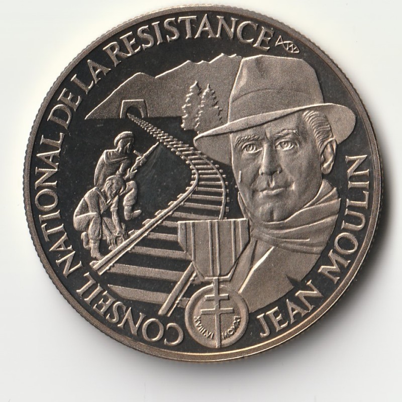 FRANCE - MEDAL - SECOND WORLD WAR - NATIONAL COUNCIL OF RESISTANCE - JEAN MOULIN