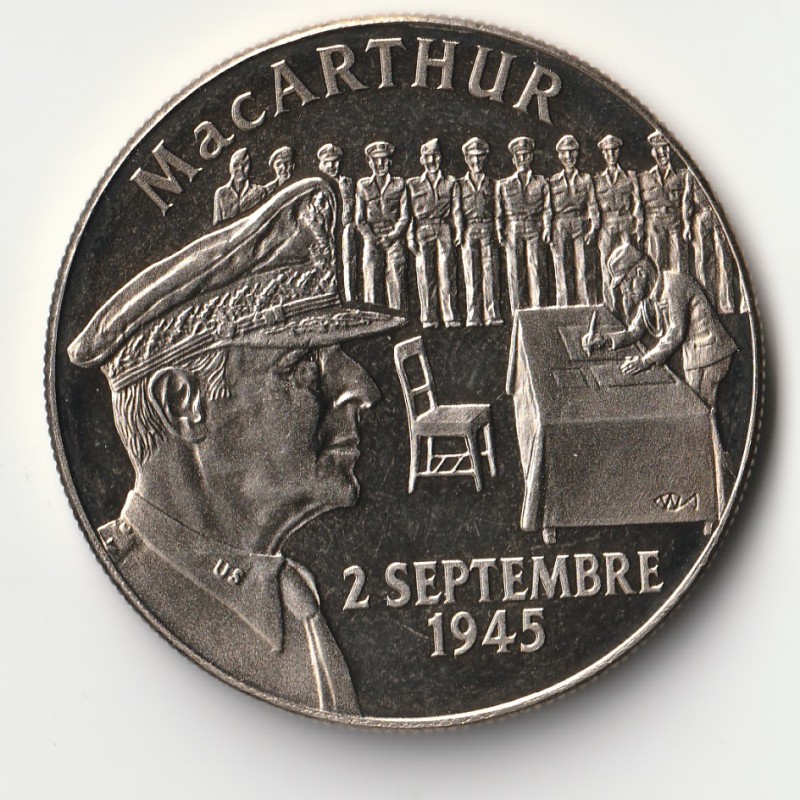 FRANKREICH - MEDAILLE - ZWEITER WELTKRIEG – Mac ARTHUR – 2. SEPTEMBER 1945