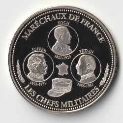 FRANCE - MÉDAILLE - GUERRE 1914-1918 - MARECHAUX DE FRANCE -  LES CHEFS MILITAIRES