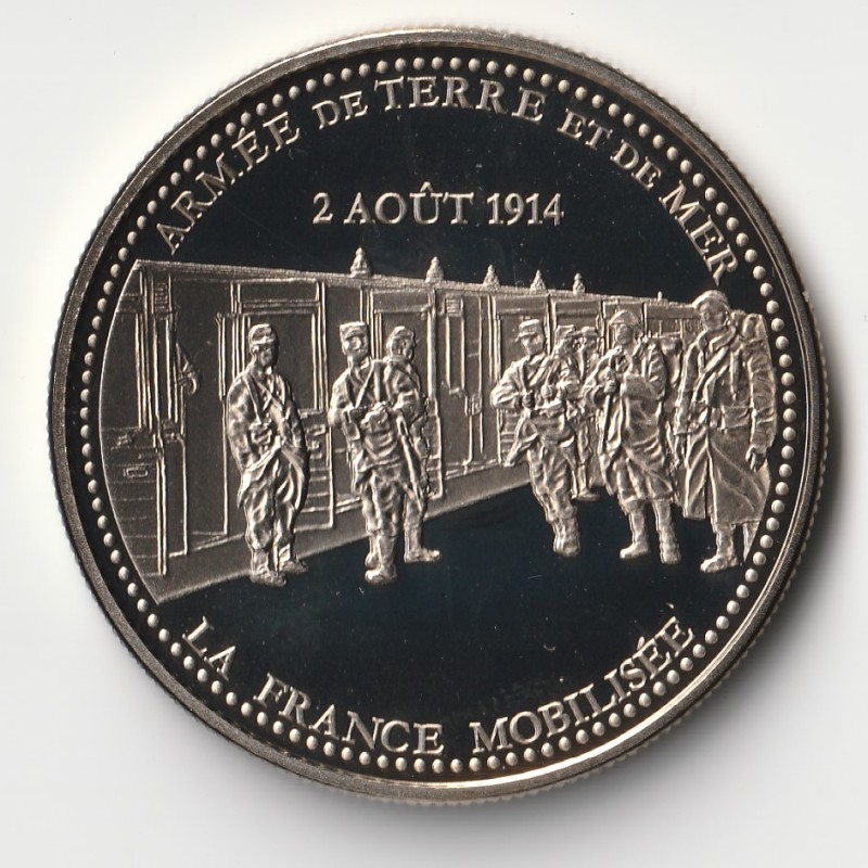 FRANKREICH - MEDAILLE - KRIEG 1914-1918 - LAND- UND SEEARMEE – 2. AUGUST 1914 – FRANKREICH MOBILISIERT