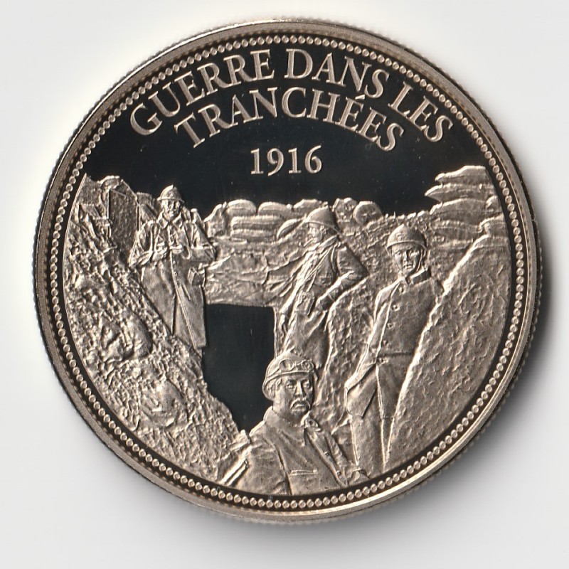 FRANCE - MÉDAILLE - GUERRE 1914-1918 - DANS LES TRANCHEES - 1916