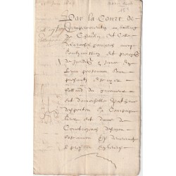 OLD DOCUMENT - 1604 - WRITTEN DURING THE REIGN OF HENRI IV AND MARIE DE MEDICIS