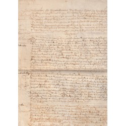 ALTES DOKUMENT – JAHR 1615 – WÄHREND DER REGIERUNG VON LUDWIG XIII. GESCHRIEBEN