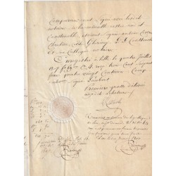 OLD DOCUMENT - YEAR 1807 - NAPOLEONIAN PERIOD