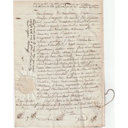 ANCIEN DOCUMENT - 3 MAI 1816 - EMPIRE FRANCAIS