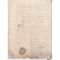 OLD DOCUMENT - YEAR 1813 - NAPOLEONIAN PERIOD