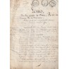 OLD DOCUMENT - YEAR 1817 - WRITTEN DURING THE REIGN OF LOUIS XVIII