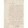 OLD DOCUMENT - YEAR 1816 - WRITTEN DURING THE REIGN OF LOUIS XVIII