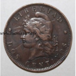 ARGENTINIEN - KM 33 - 2 CENTAVOS 1892