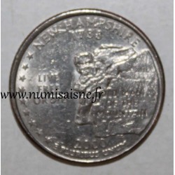 ÉTATS UNIS - KM 308 - 1/4 DOLLAR 2000 P - Philadelphie - NEW HAMPSHIRE