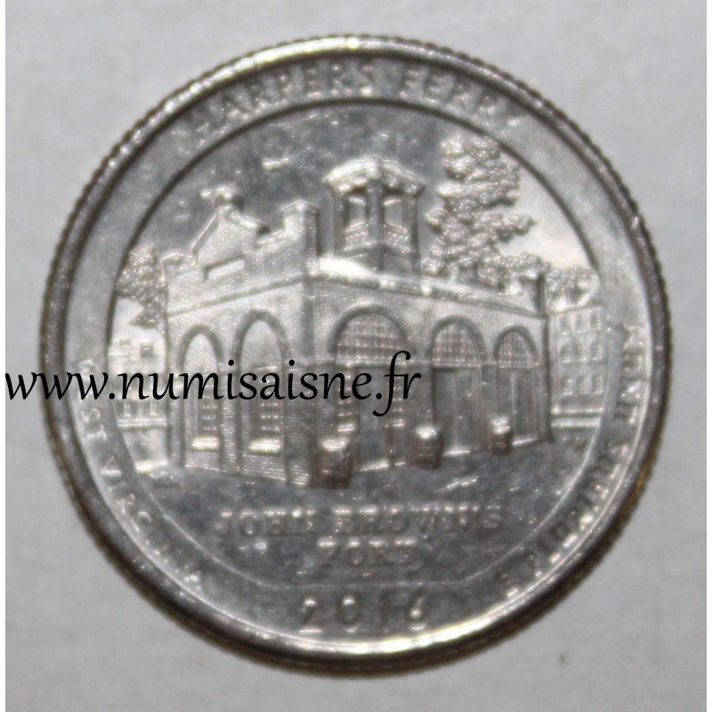 ETATS UNIS - KM 374 - 1/4 DOLLAR 2016 P - Philadelphie - WEST VIRGINIA