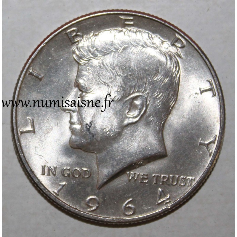 ÉTATS UNIS - KM 202 - 1/2 DOLLAR 1964 D - Denver - KENNEDY