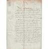 ANCIEN DOCUMENT - VENDEMIAIRE - AN XIV - RÉDIGÉ PENDANT LA REVOLUTION FRANCAISE