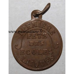 MÉDAILLE - 35 - SAINT SERVAN - 1er Fête des écoles laïques - 14 15 Juillet 1912