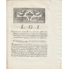 ANCIEN DOCUMENT - LOI DU 15 SEPTEMBRE 1792 - CONTRE LES ARRACHEURS D'AFFICHES - PAR MONGE ET DANTON