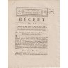 ANCIEN DOCUMENT - DÉCRET DE LA CONVENTION NATIONALE DU 23 NOVEMBRE 1792 - COMPTES ARRIÉRÉS DES VILLES - PAR MONGE ET GARAT