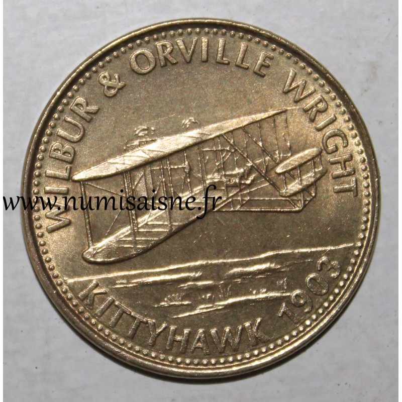 MÉDAILLE - Wilburg & Orville Wright - KittyHawk - 1903 - Shell 1969