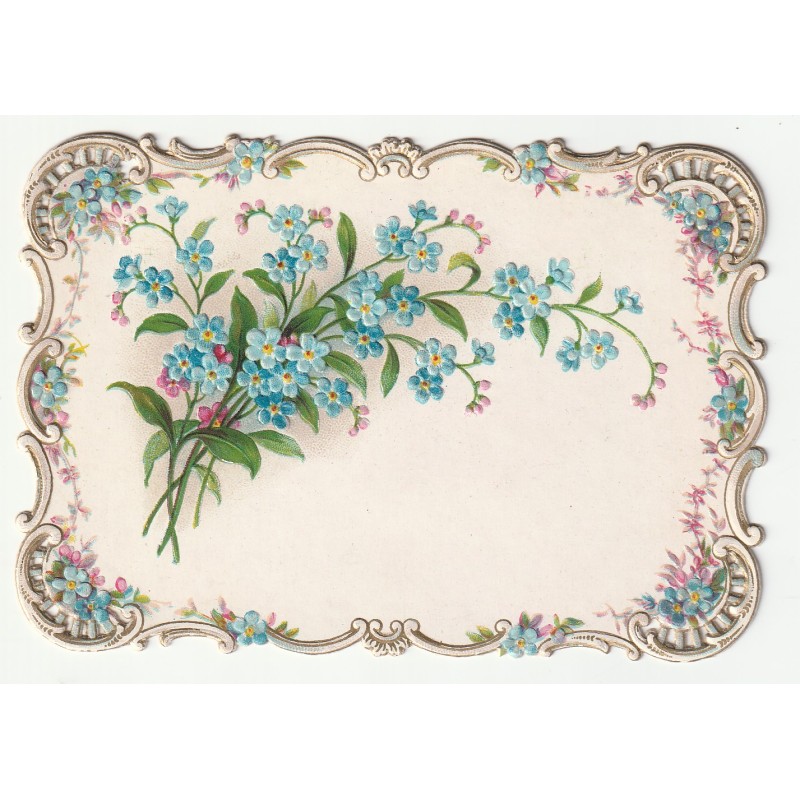 CARTE - IMAGE EN RELIEF - FLEURS