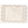 CARTE - IMAGE EN RELIEF - FLEURS - DENTELLE