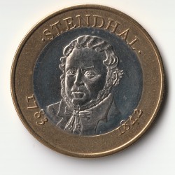 38 - ISERE - GRENOBLE - EURO DES VILLES - 10 EURO 1998 - STENDHAL - 1783-1842 - BICOLORE