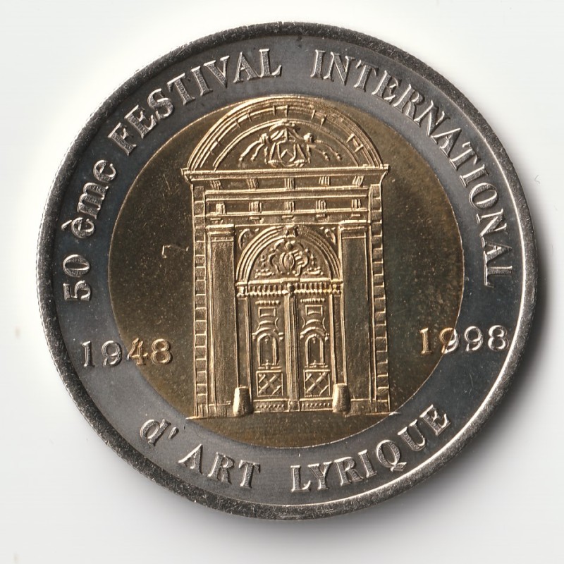 FRANKREICH - 13 – AIX EN PROVENCE – EURO VON CITIES – 10 EURO 1998 – 50. INTERNATIONALES FESTIVAL FÜR LYRISCHE KUNST