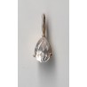 PENDENTIF OR 18 CARATS "GOUTTE D'EAU" ORNÉ D'UN ZIRCONIUM DE 8 MM - Ref 095346