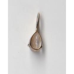 18 CARAT GOLD PENDANT "WATER DROP" ADORNED WITH AN 8 MM ZIRCONIUM - Ref 095346