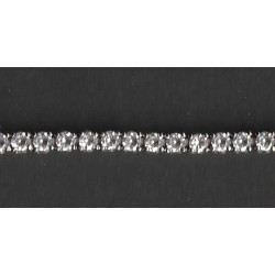 SILVER BRACELET - ADORNED WITH ZYRCONIUM OXYES - 8.48 G. - 0/95331