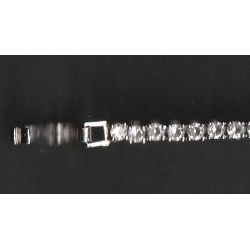 BRACELET EN ARGENT - ORNÉ D'OXYES DE ZYRCONIUM - 8.48 G. - 0/95331