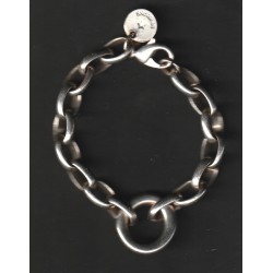 BRACELET EN ARGENT - GROSSE MAILLE FORCAT - BY REGINE - 33.52 GRAMMES - 0/95327